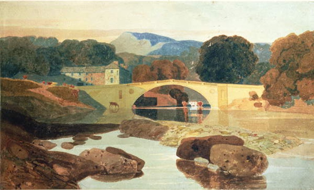 Detail of Greta Bridge, Yorkshire, 1810 by John Sell Cotman
