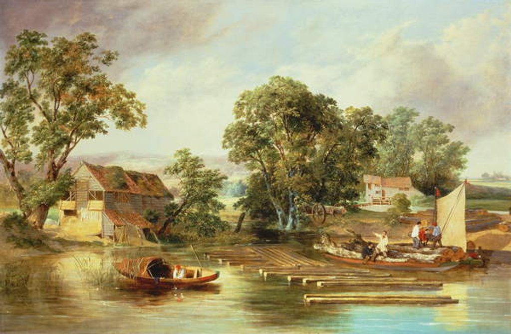 Detail of Taverham Paper Mill, Norfolk, 1839 by Alfred Priest