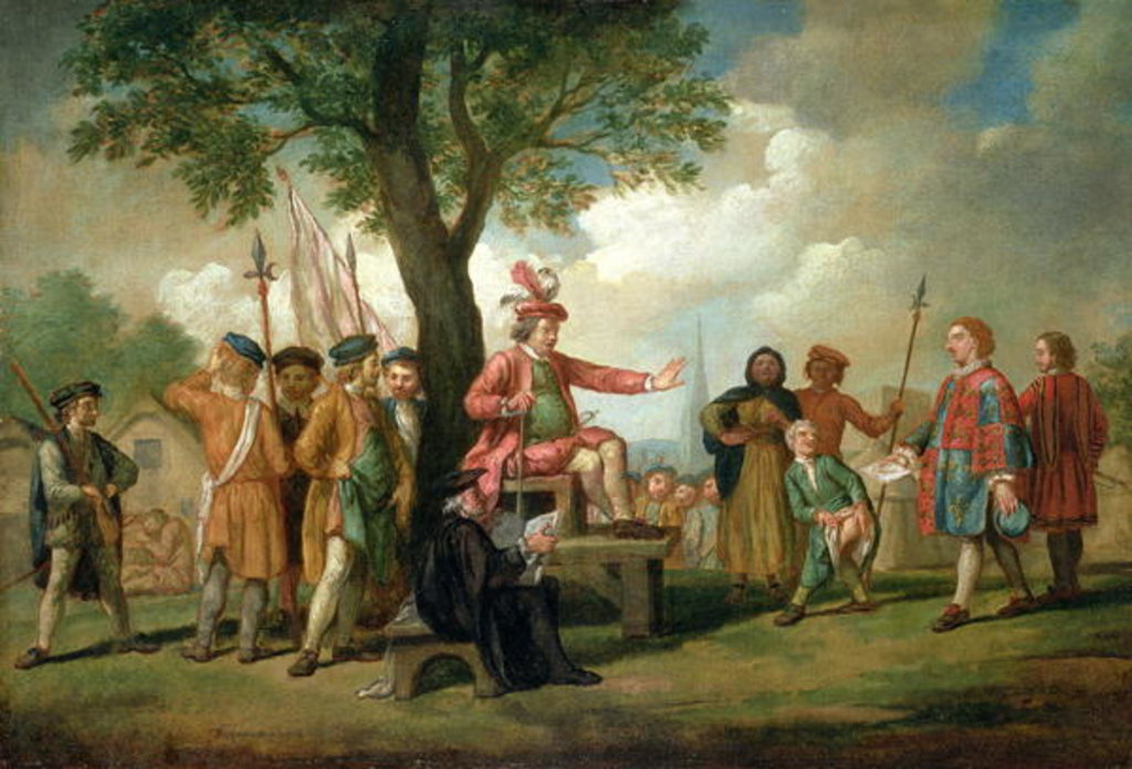 Detail of Robert Kett under the Oak of the Reformation by Samuel Wale