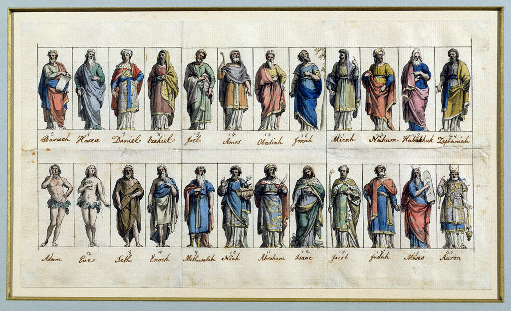 Detail of Old Testament Figures by Biagio Rebecca