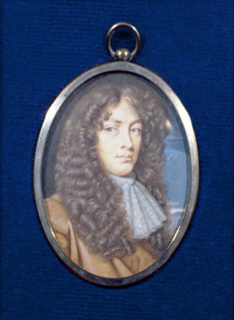 Detail of Portrait of a man by Thomas Flatman