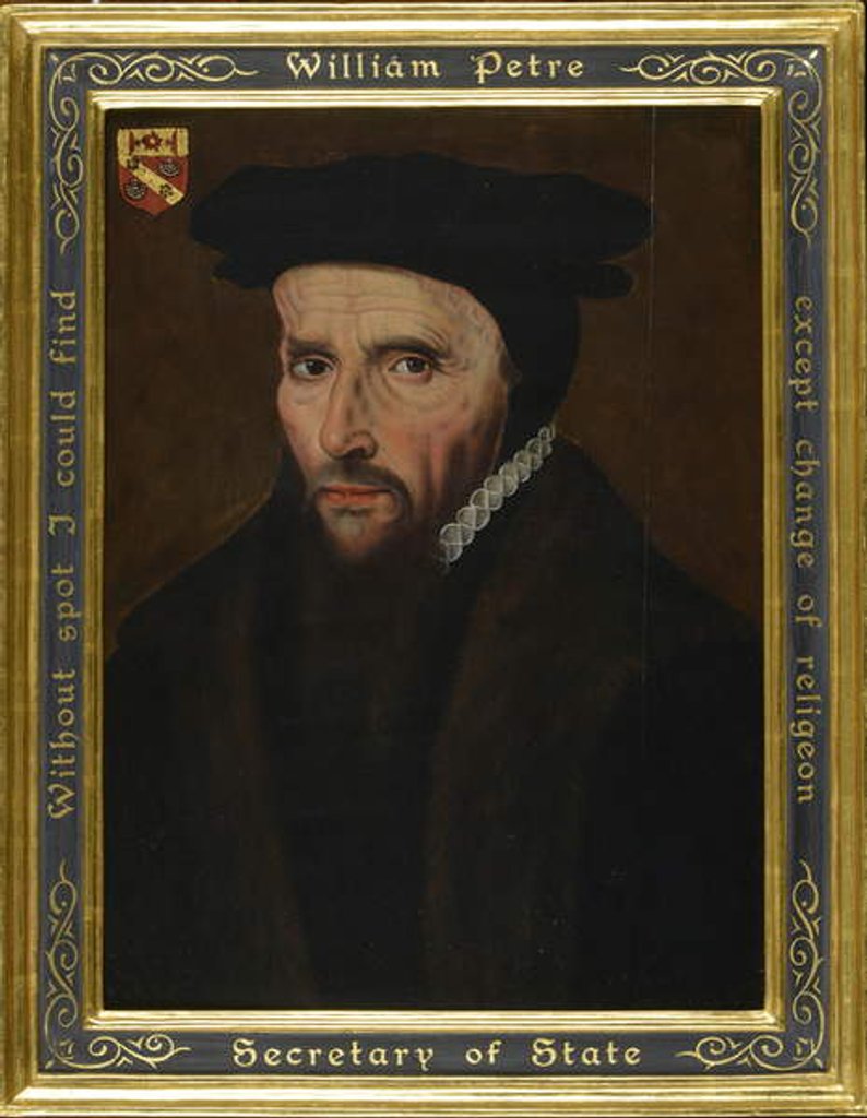 Detail of William Petre by or Muelen Steven van der Meulen