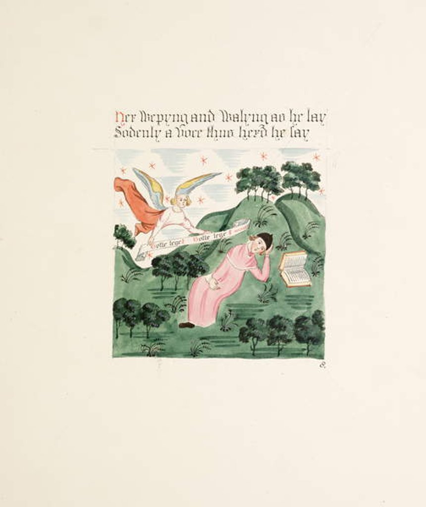 Detail of Ms. New Coll 380, f17r. The antiquities of the Cathedral Church of Saint Mary, Carlisle, drawn by Robert Carlile, 1795 by Robert Carlile