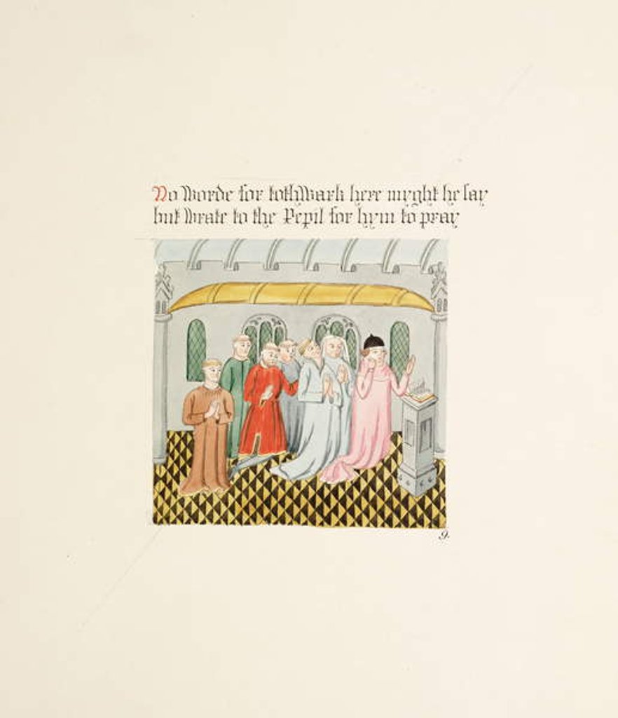 Detail of Ms. New Coll 380, f18r. The antiquities of the Cathedral Church of Saint Mary, Carlisle, drawn by Robert Carlile, 1795 by Robert Carlile