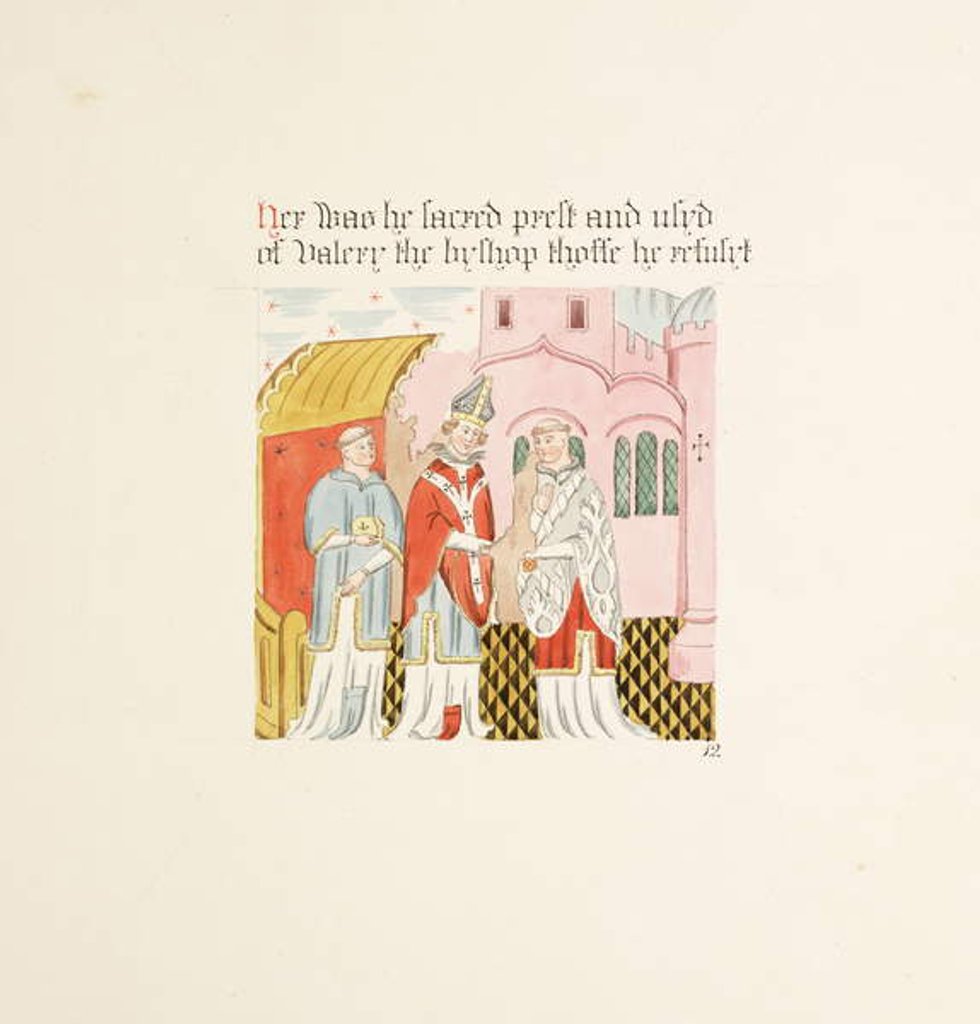 Detail of Ms. New Coll 380, f21r. The antiquities of the Cathedral Church of Saint Mary, Carlisle, drawn by Robert Carlile, 1795 by Robert Carlile