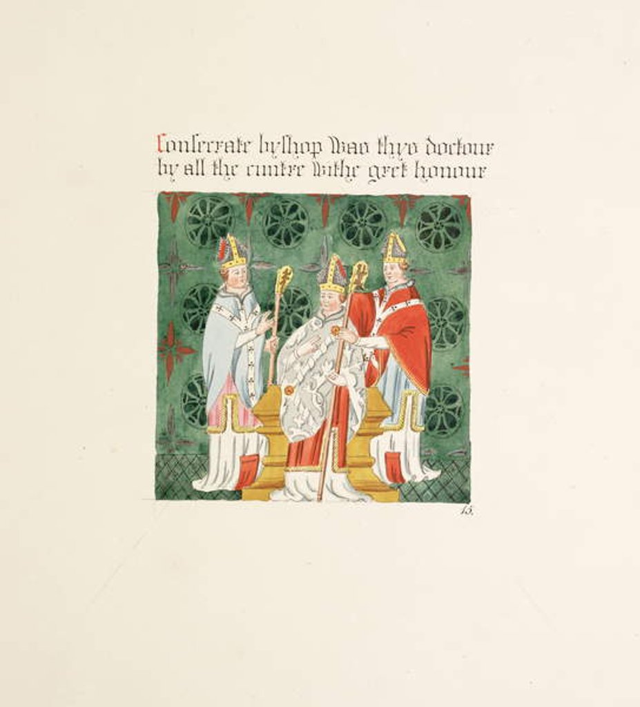 Detail of Ms. New Coll 380, f24r. The antiquities of the Cathedral Church of Saint Mary, Carlisle, drawn by Robert Carlile, 1795 by Robert Carlile