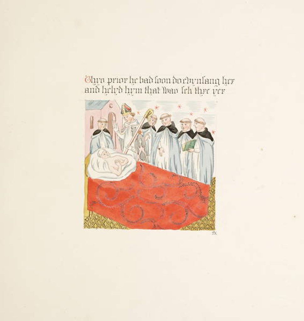 Detail of Ms. New Coll 380, f30r. The antiquities of the Cathedral Church of Saint Mary, Carlisle, drawn by Robert Carlile, 1795 by Robert Carlile