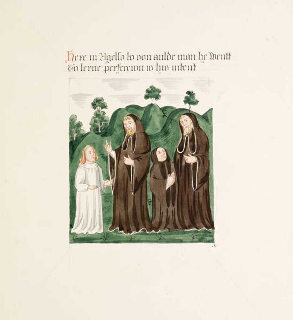 Detail of Ms. New Coll 380, f37r. The antiquities of the Cathedral Church of Saint Mary, Carlisle, drawn by Robert Carlile, 1795 by Robert Carlile