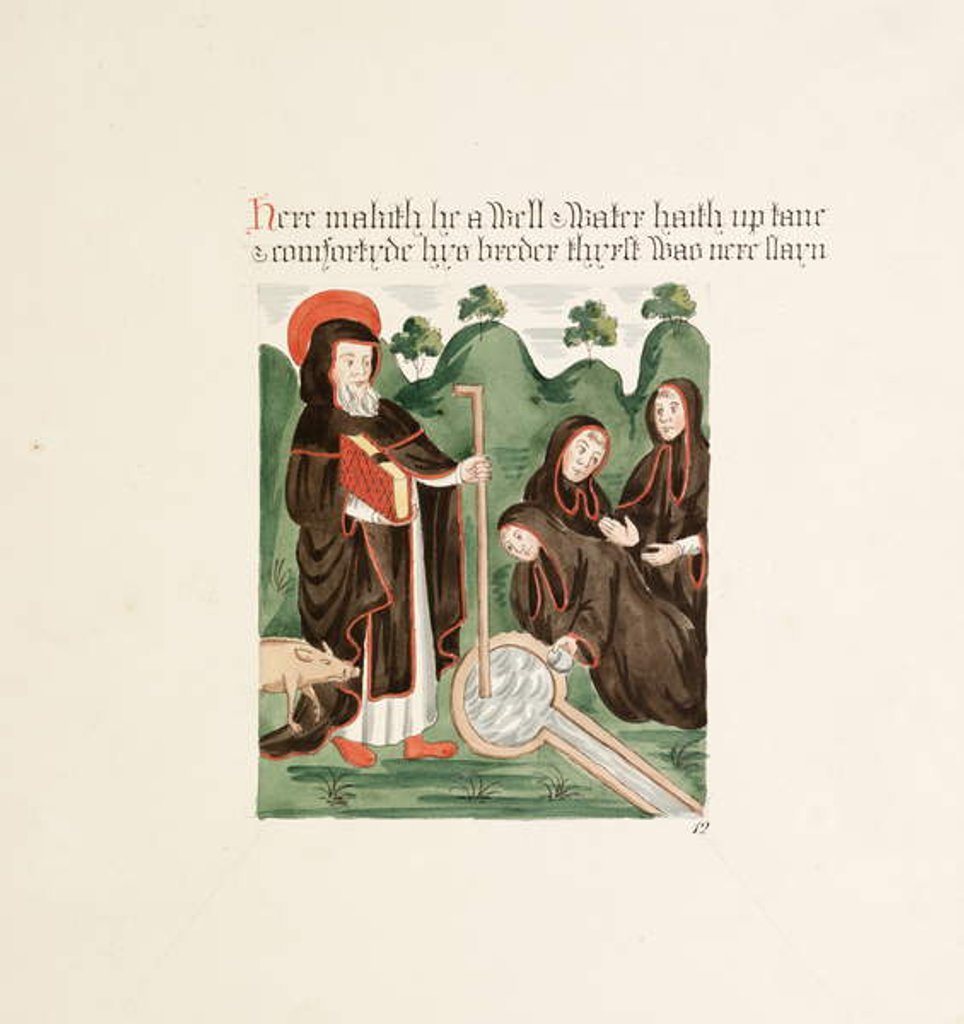 Detail of Ms. New Coll 380, f44r. The antiquities of the Cathedral Church of Saint Mary, Carlisle, drawn by Robert Carlile, 1795 by Robert Carlile