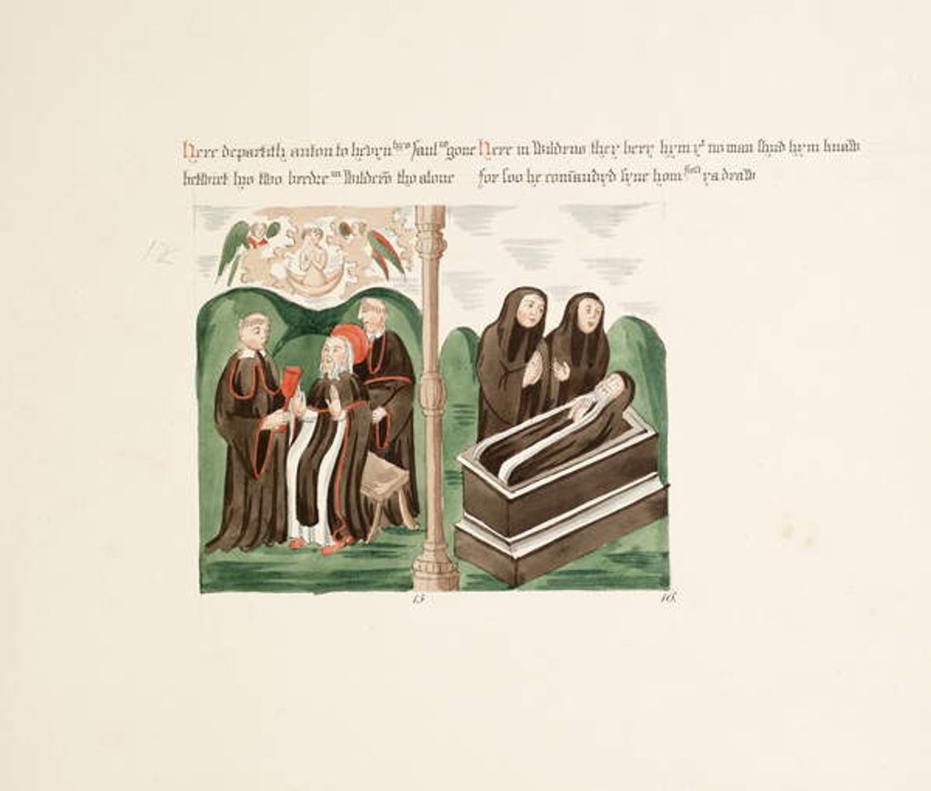 Detail of Ms. New Coll 380, f46r. The antiquities of the Cathedral Church of Saint Mary, Carlisle, drawn by Robert Carlile, 1795 by Robert Carlile