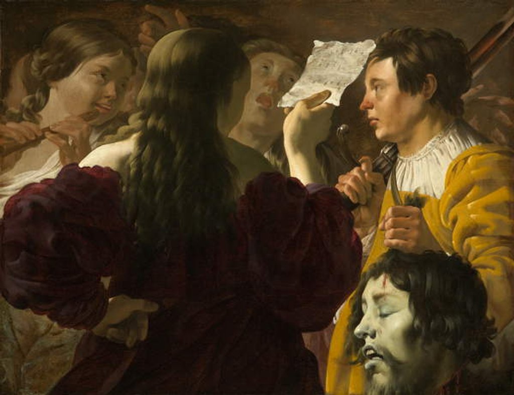 Detail of David Praised by the Israelite Women, 1623 by Hendrick Ter Brugghen