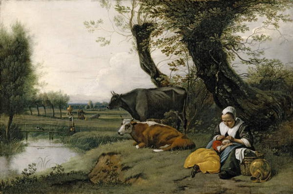 Detail of Pastoral Scene, c.1667-1668 by Jan Siberechts