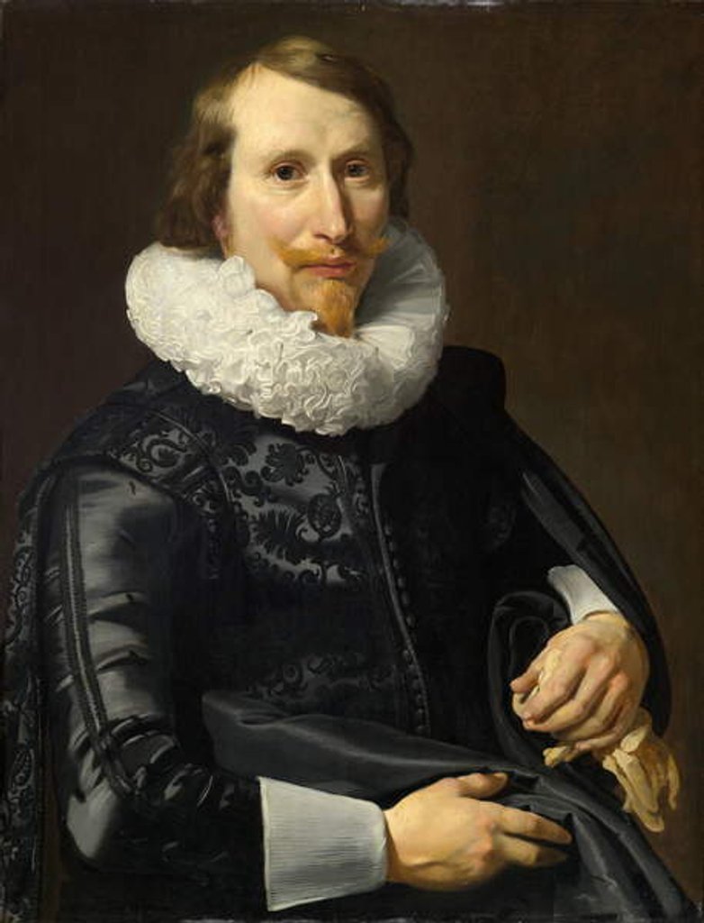 Detail of Portrait of a Gentleman, c.1626 by Thomas de Keyser