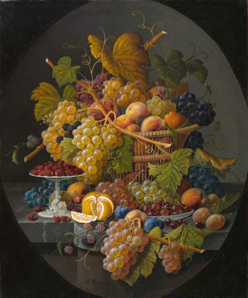 Detail of Still Life with Fruit, c.1855-1860 by Severin Roesen