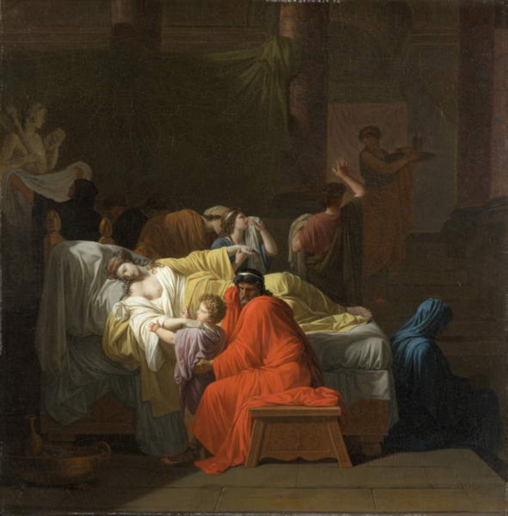 Detail of The Death of Alcestis, 1794 by Jean Francois Pierre Peyron