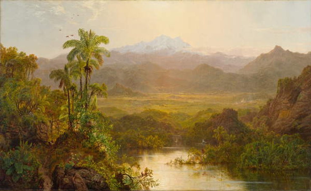 Detail of Landscape in Ecuador, 1859 by Louis Remy Mignot
