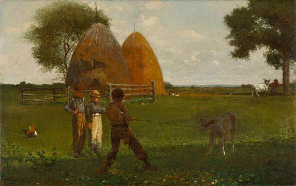 Detail of Weaning the Calf, 1875 by Winslow Homer