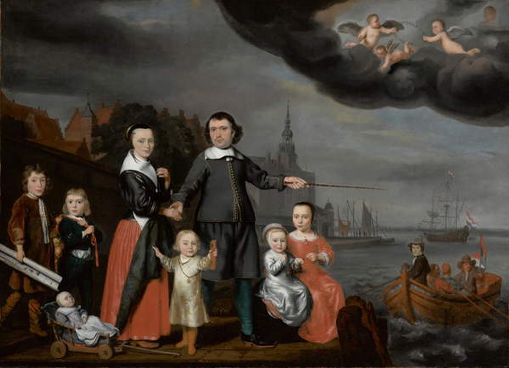 Detail of Captain Job Jansse Cuijter and His Family, 1659 by Nicolaes Maes