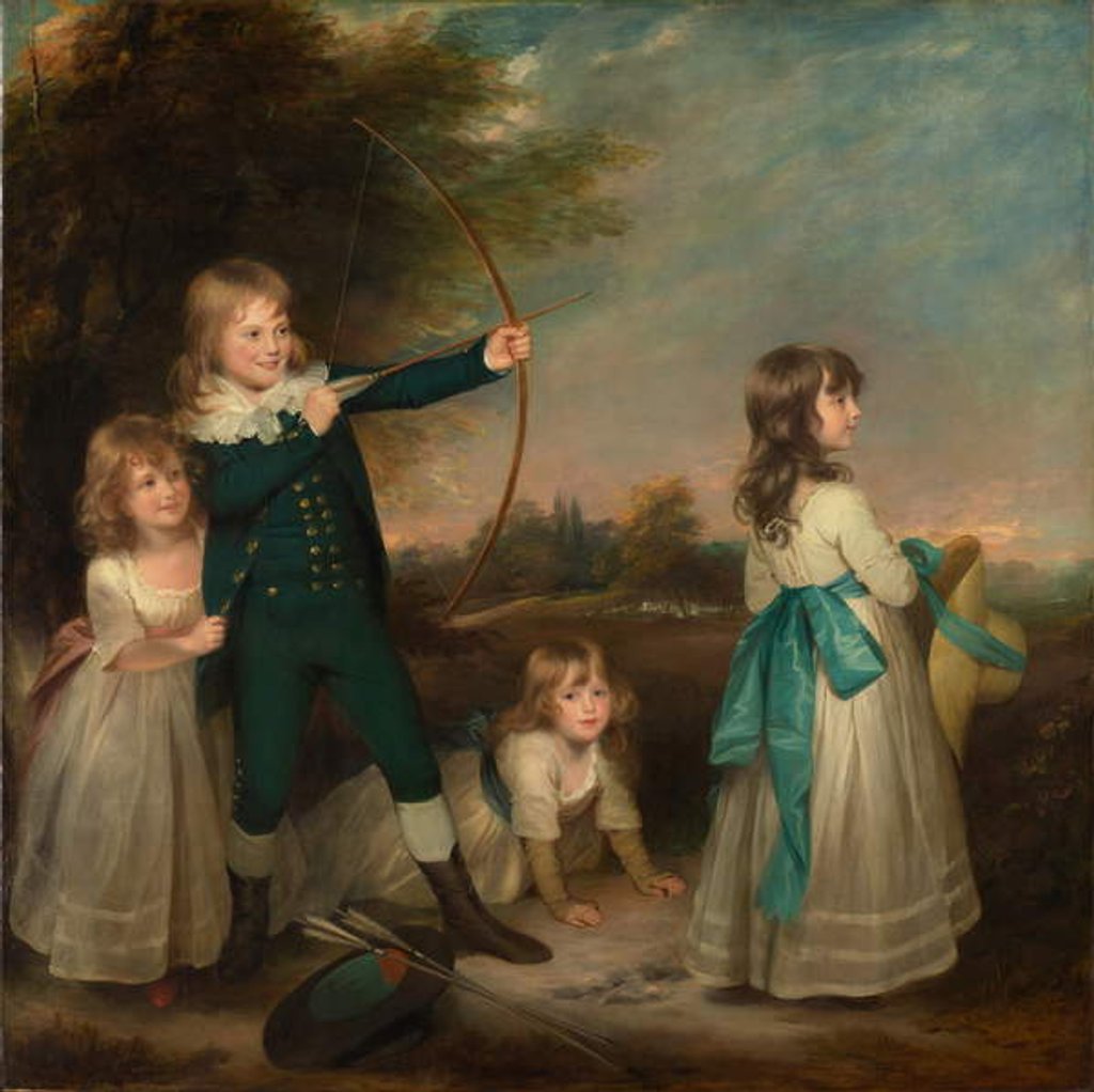 Detail of The Oddie Children, 1789 by William Beechey