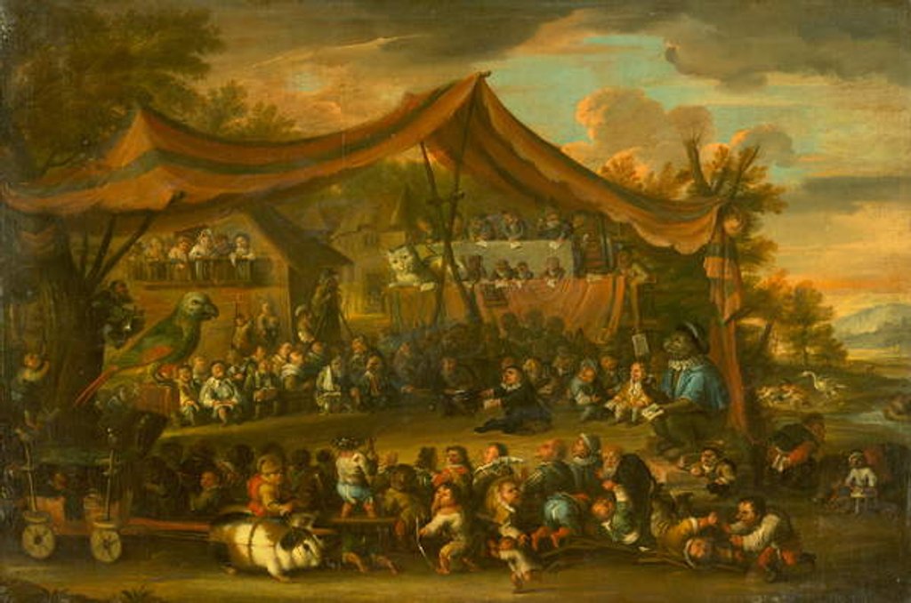 Detail of A Trial at Law Among Animals and Pygmies, Unknown by Faustino Bocchi or Boccasi