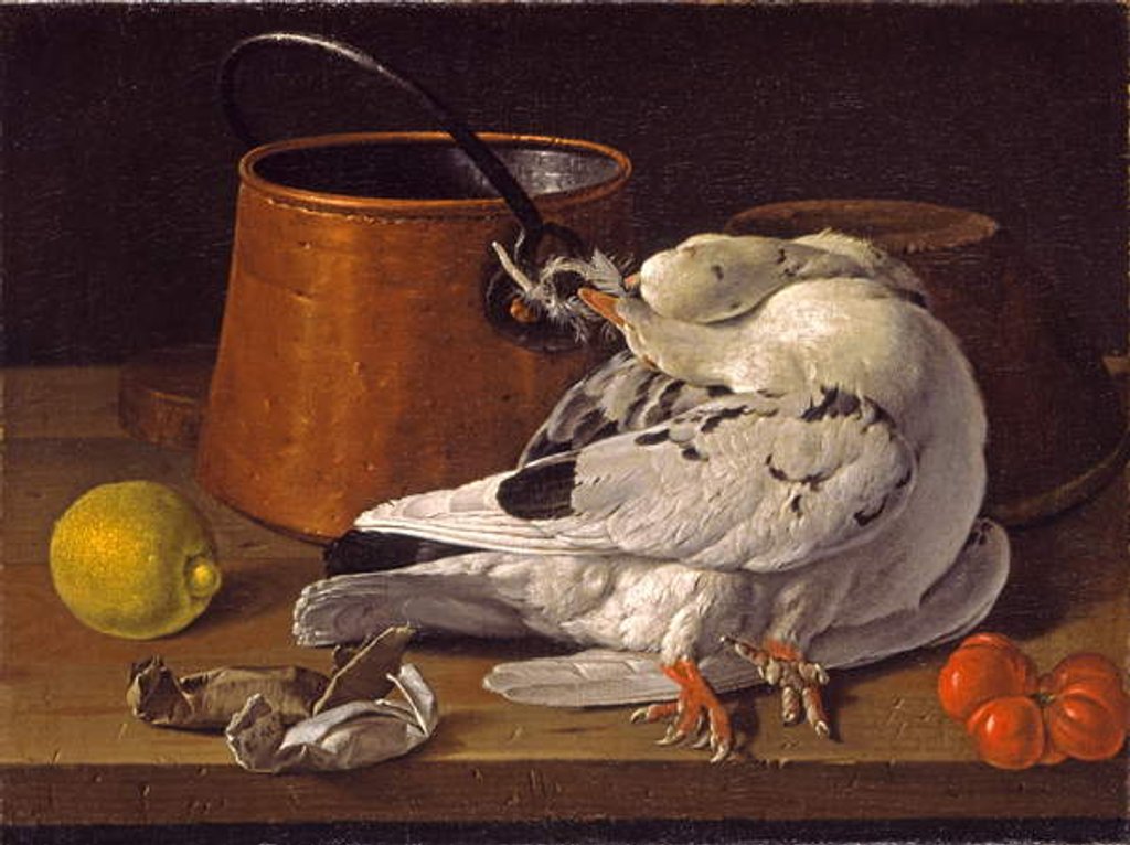 Detail of Still Life with Game, c.1770 by Luis Egidio Menendez or Melendez