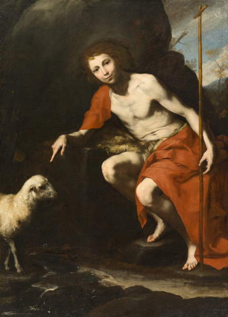 Detail of St. John the Baptist, c.1624 by Jusepe de Ribera