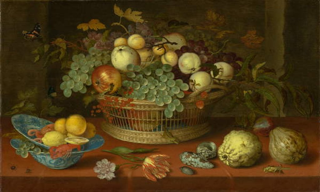 Detail of Still Life with Basket of Fruit, 1622 by Balthasar van der Ast