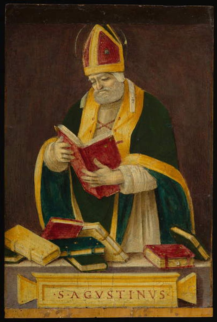 Detail of St. Augustine, c.1490 by Filippino Lippi