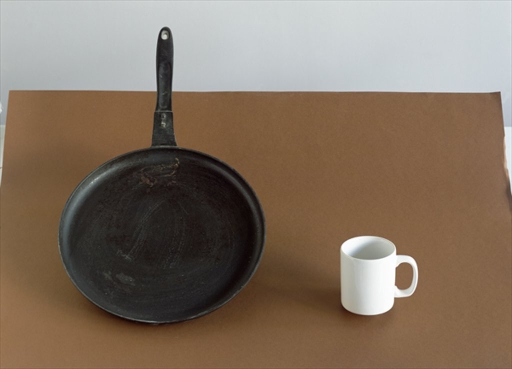 Detail of Pan & white mug, 2005 by Norman Hollands