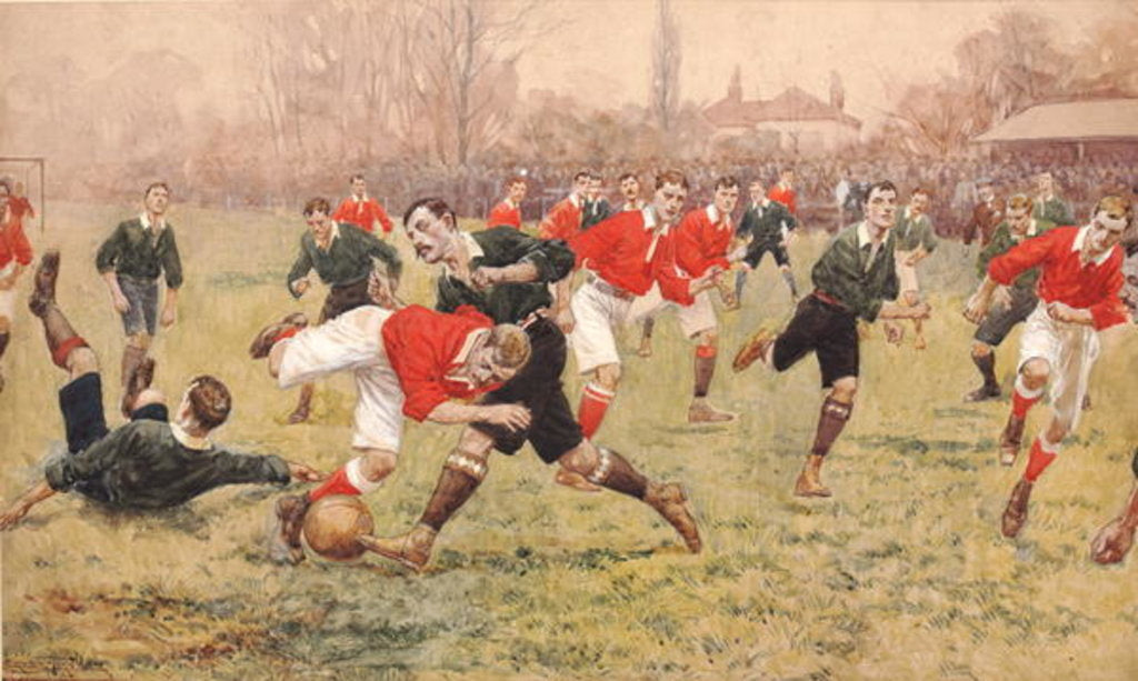 Detail of Amateur Gentlemen at Play by English School