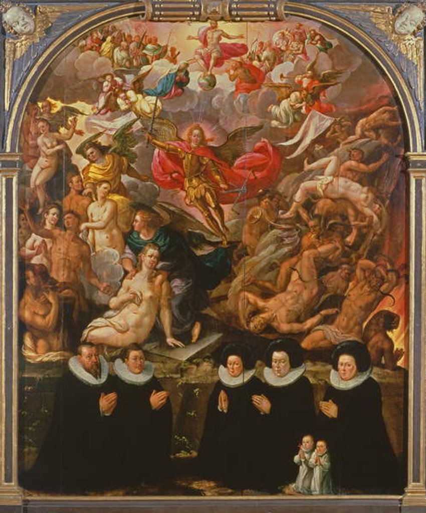 Detail of The Last Judgement by Anton (c.1563-1611) Moller