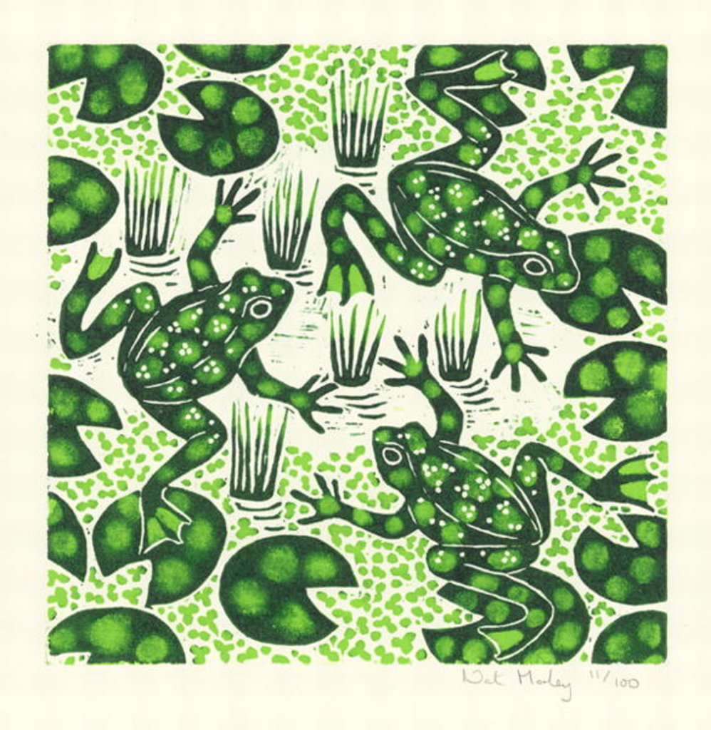 Detail of Leaping Frogs, 2003 by Nat Morley