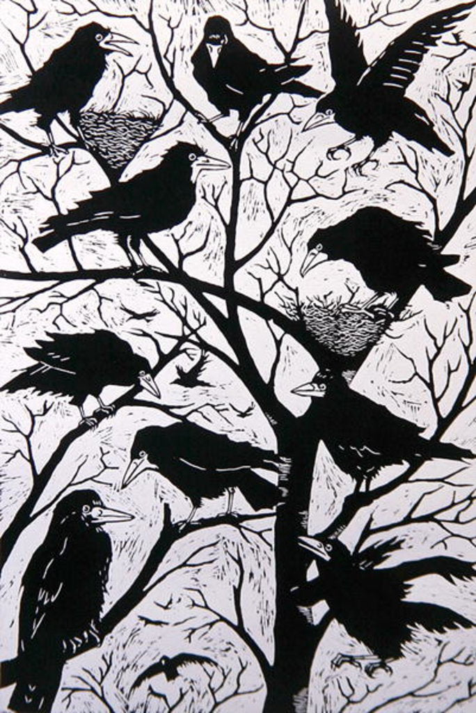 Detail of Rooks, 1998 by Nat Morley