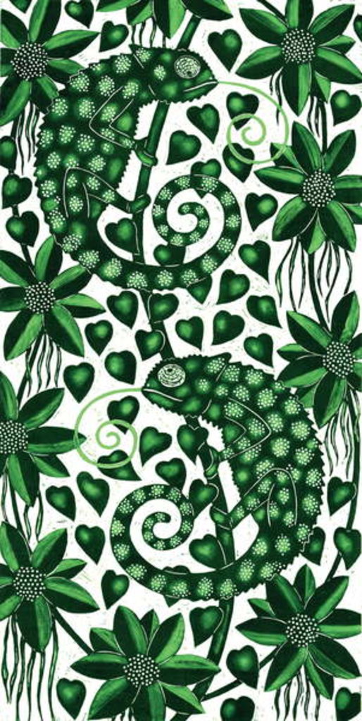 Detail of Chameleons, 2013 by Nat Morley