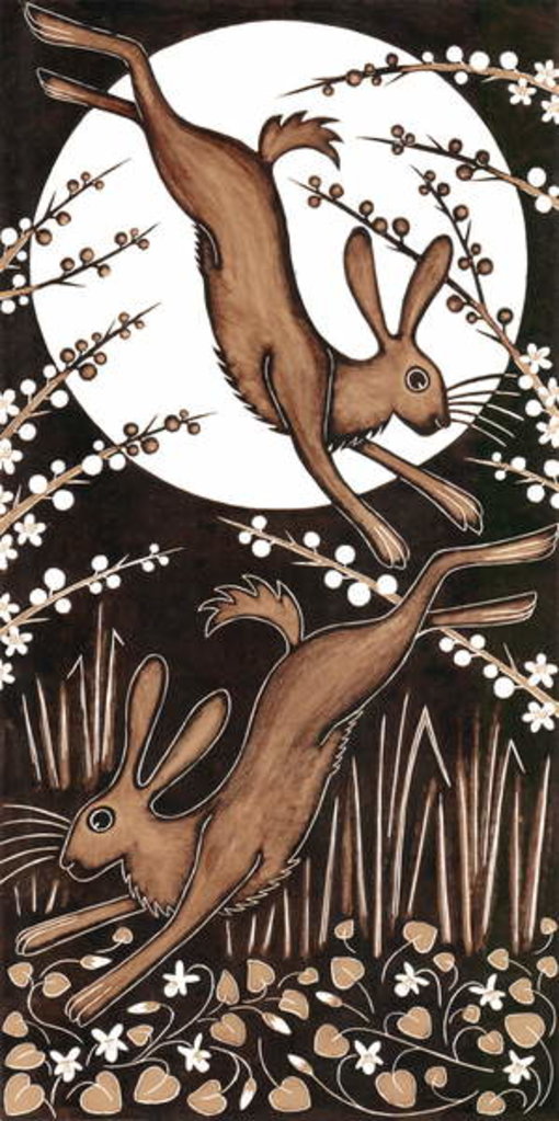 Detail of March Hares, 2013 by Nat Morley