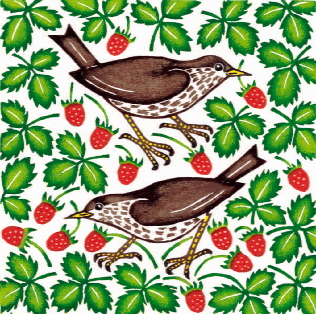 Detail of Strawberry Thieves, 2013 by Nat Morley
