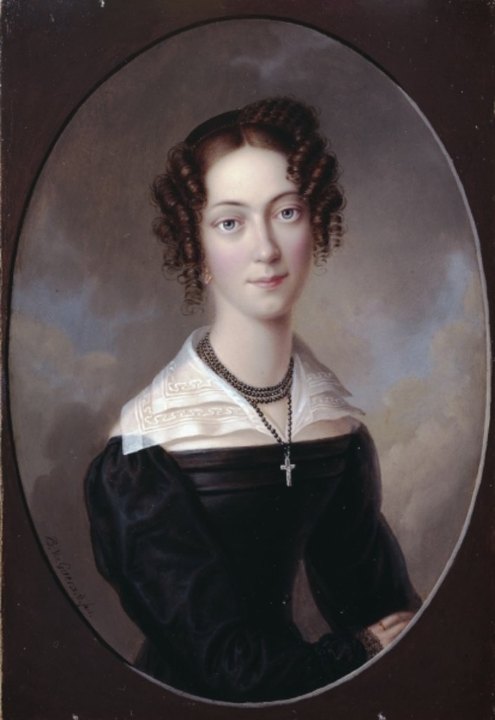 Detail of Black Dress by Bernard von Guerard