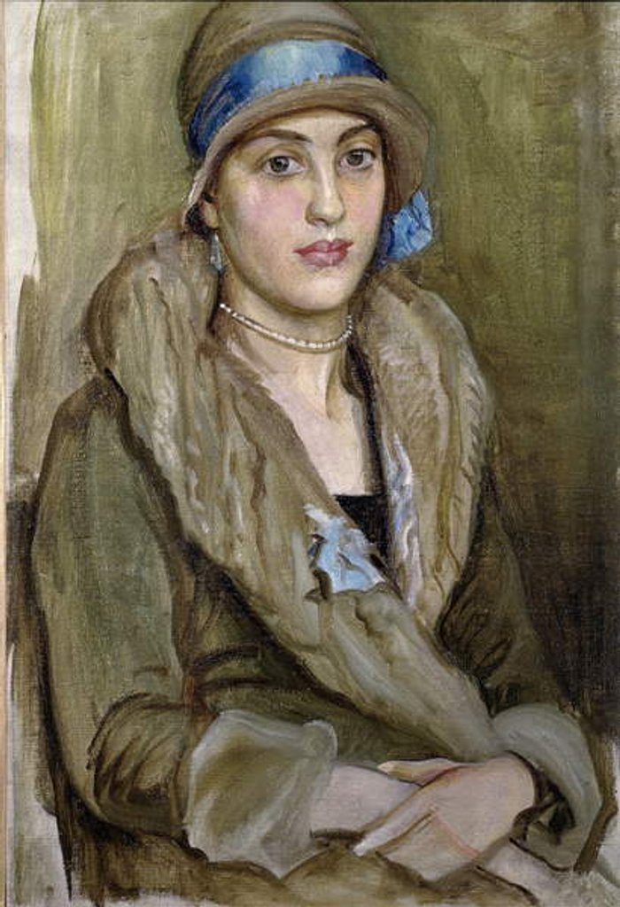 Detail of Portrait of a Lady by William Edward Wigley