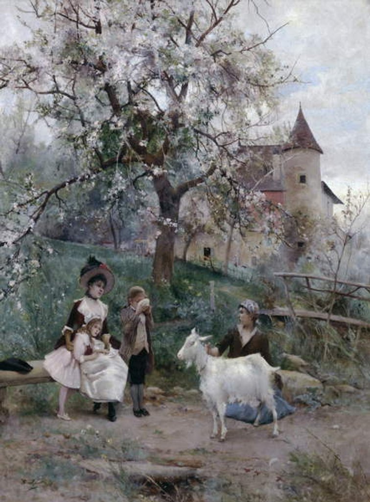 Detail of Wayside Refreshments by Emile August Pinchart