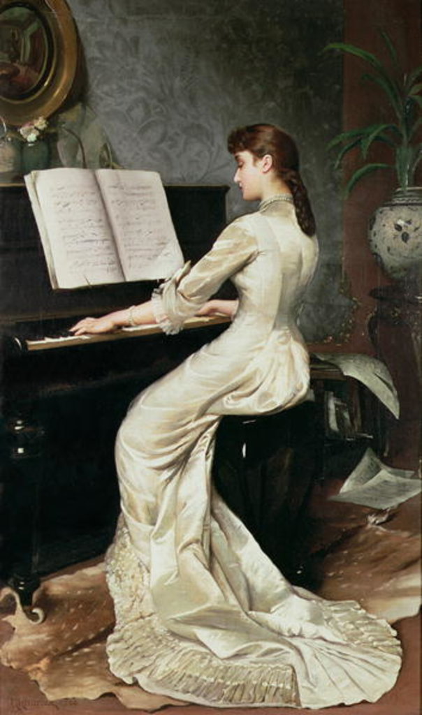 Detail of A Song Without Words, 1880 by George Hamilton Barrable