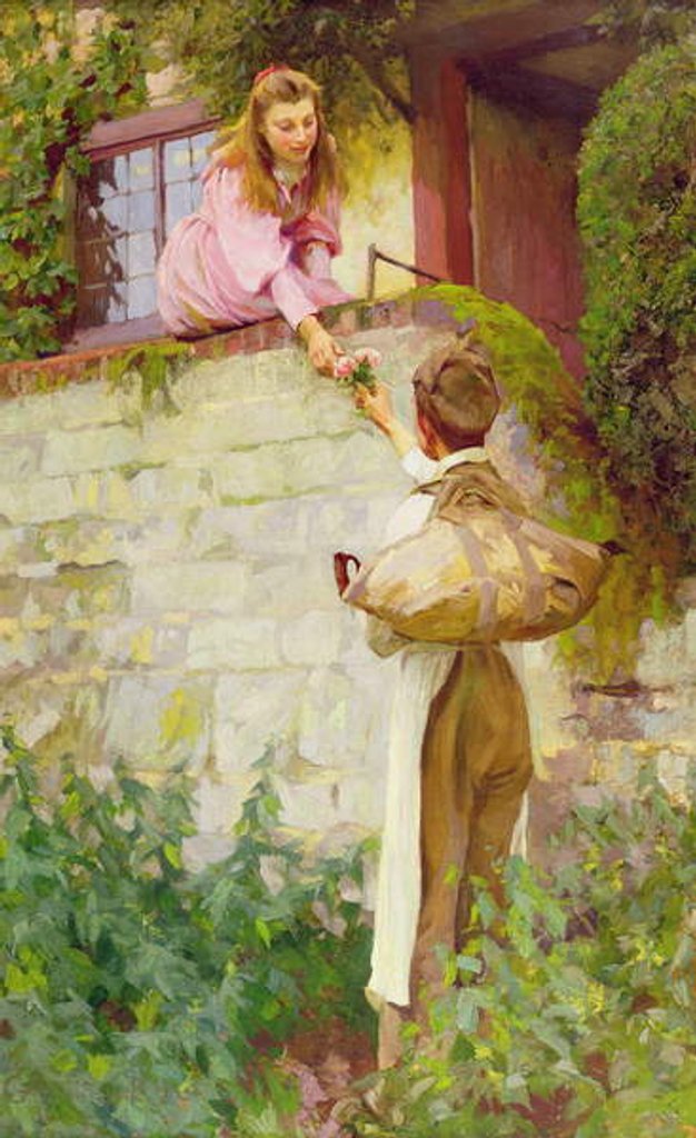 Detail of June Roses by Gunning King