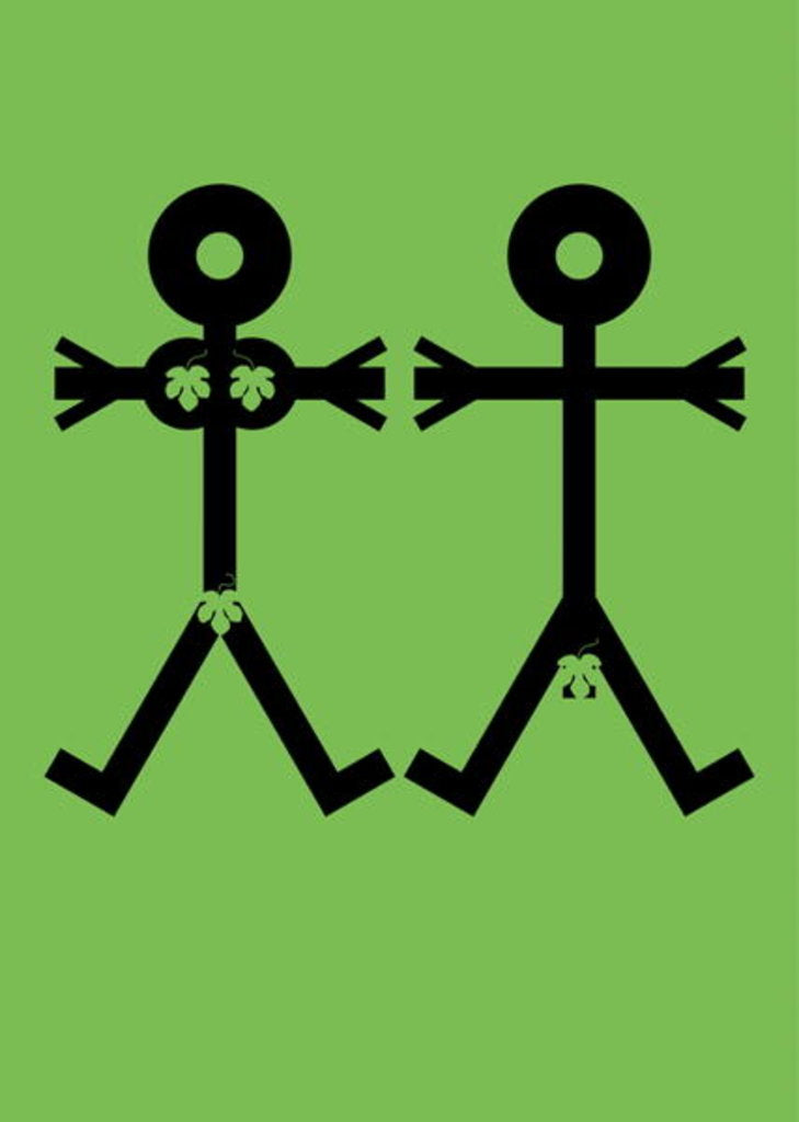 Detail of Adam and Eve Icon, 2006 by Thisisnotme Thisisnotme
