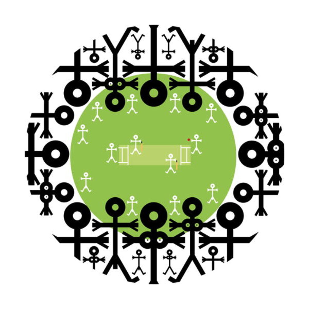 Detail of Crowd Icon Cricket, 2006 by Thisisnotme Thisisnotme