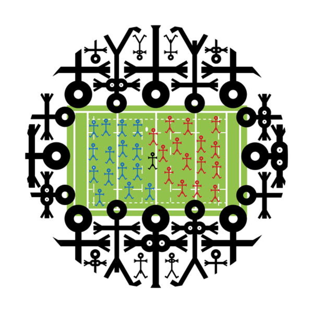 Detail of Crowd Icon Rugby, 2006 by Thisisnotme Thisisnotme