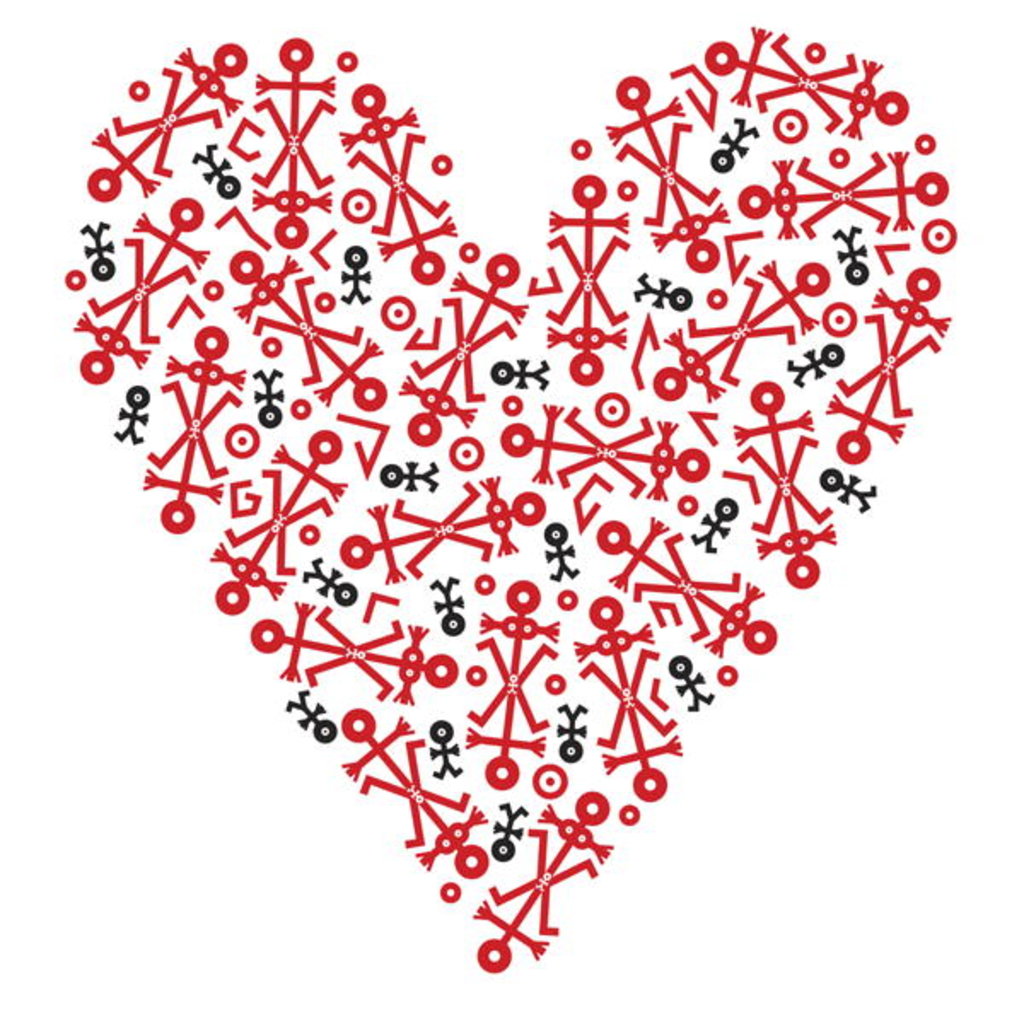 Detail of Heart Icon, 2006 by Thisisnotme Thisisnotme