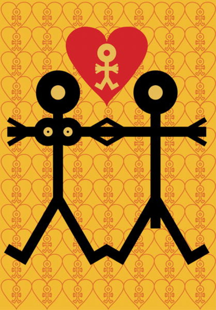 Detail of Love Icon, 2005 by Thisisnotme Thisisnotme