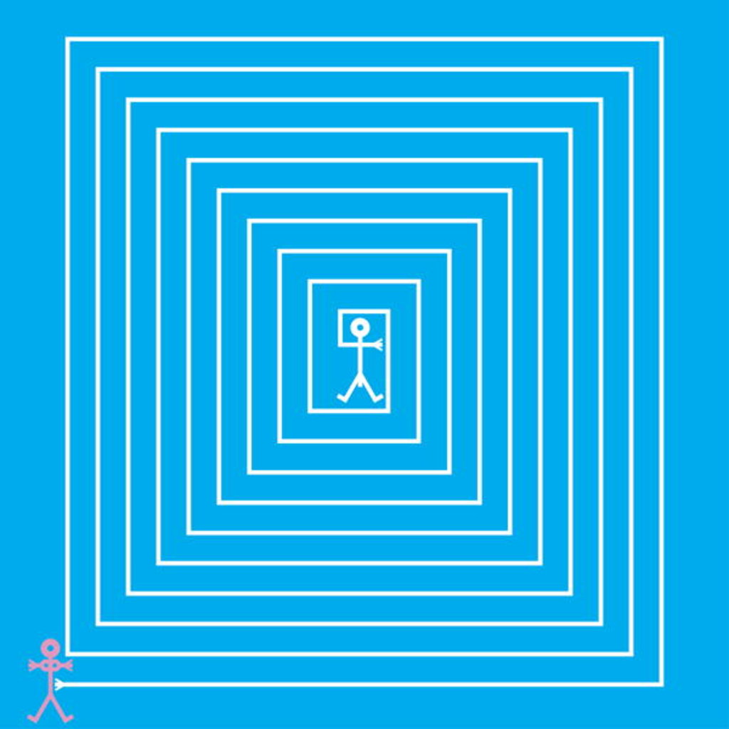 Detail of Male Maze Icon, 2006 by Thisisnotme Thisisnotme