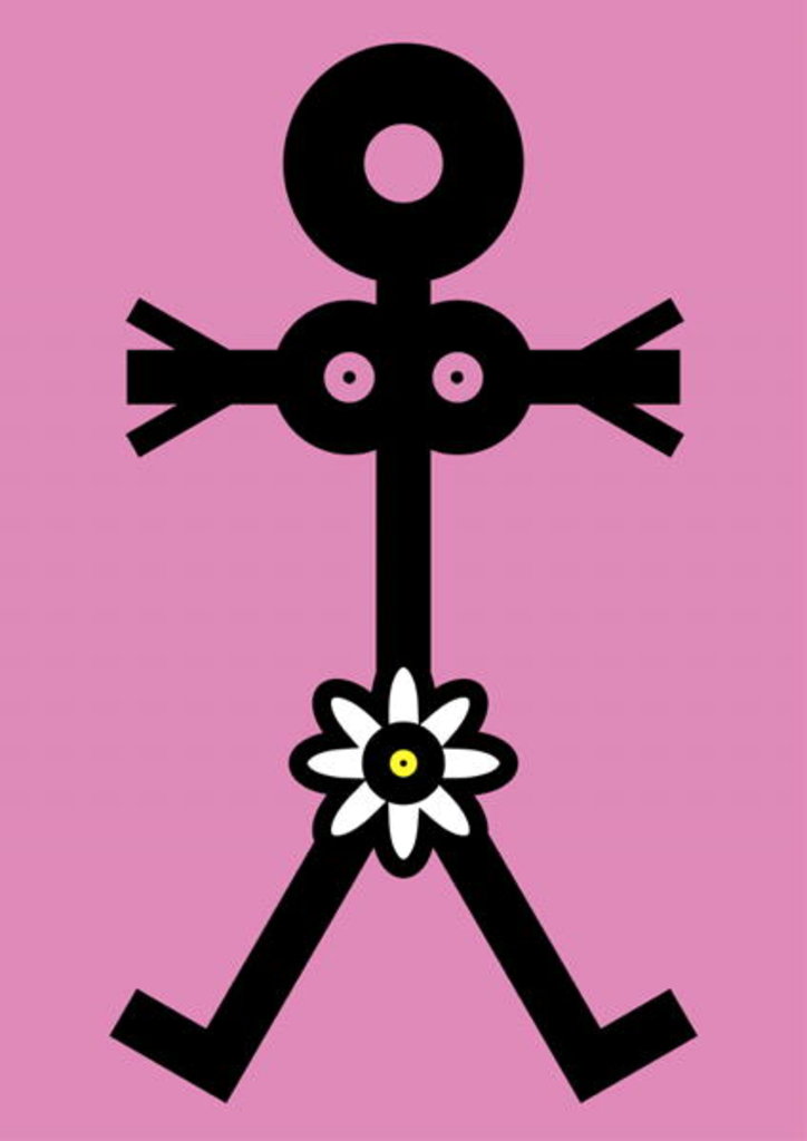 Detail of Woman with Flower Icon, 2006 by Thisisnotme Thisisnotme