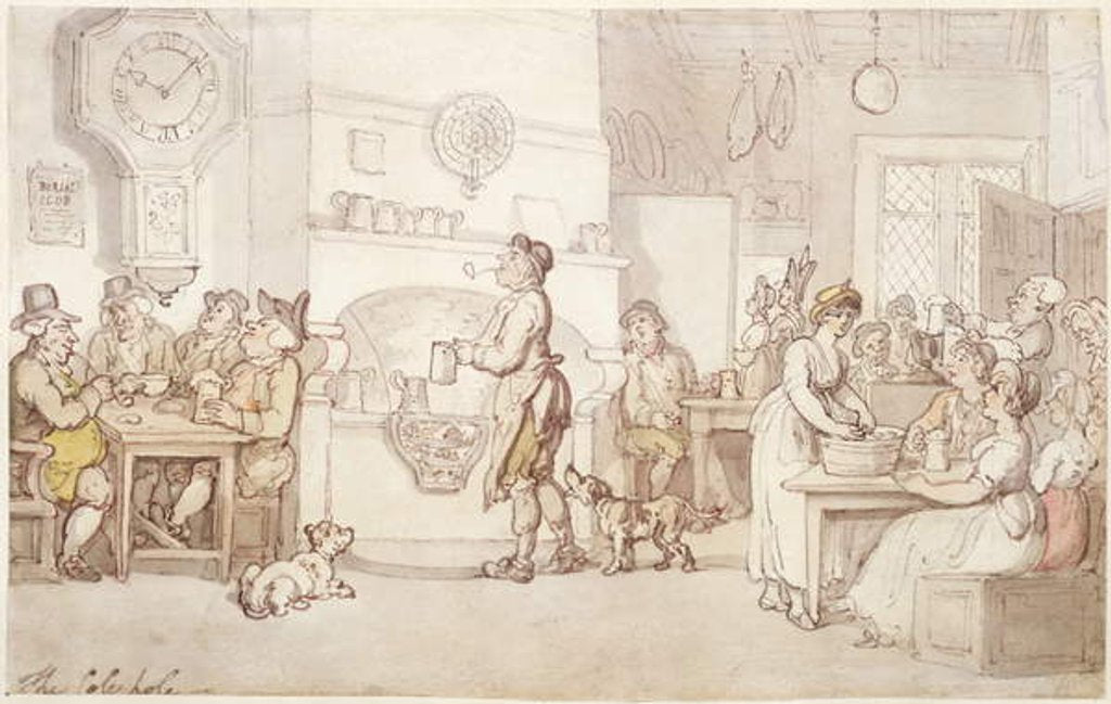 Detail of The Cole Hole by Thomas Rowlandson