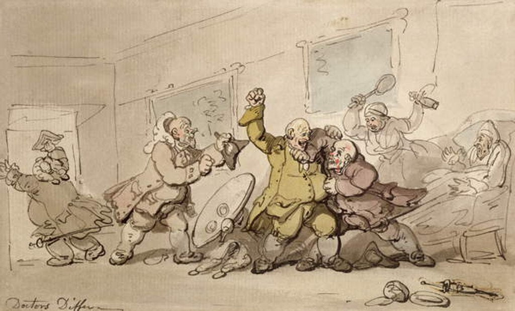 Detail of Doctors Differ by Thomas Rowlandson